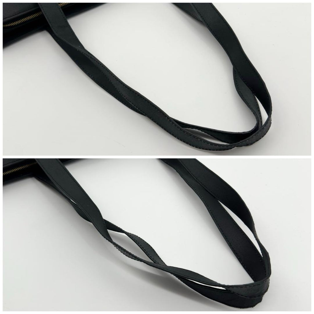 Celine Vintage Tote Leather Black Shoulder Bag Cover — view 8
