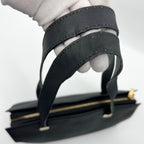 Celine Vintage Tote Leather Black Shoulder Bag Cover — view 9