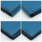 Hermes Bearn Souffle Wallet Veau Epsom Blue — view 8