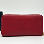 Prada Saffiano Triangle Zip Around Wallet — view 3