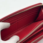 Prada Saffiano Triangle Zip Around Wallet — view 9
