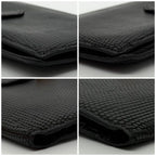 Hermes Bearn Classic Lizard Black Wallet Gold — view 6