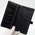 Hermes Bearn Classic Lizard Black Wallet Gold — view 7