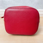 Fendi Montresor Drawstring Bucket Bag Leather Red 2-Way — view 6