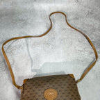 Gucci GG Shoulder Bag Brown Beige Logo Leather — view 4