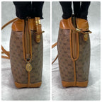 Gucci GG Shoulder Bag Brown Beige Logo Leather — view 7