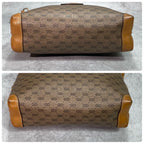 Gucci GG Shoulder Bag Brown Beige Logo Leather — view 8