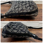 Dior Trotter Canvas Shoulder Bag Pouch Navy — view 4