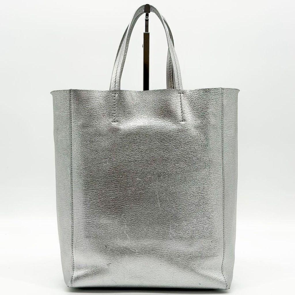 Celine Vertical Cabas Small Silver 2-Way — view 3
