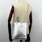 Celine Vertical Cabas Small Silver 2-Way — view 4