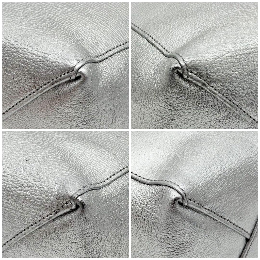 Celine Vertical Cabas Small Silver 2-Way — view 8