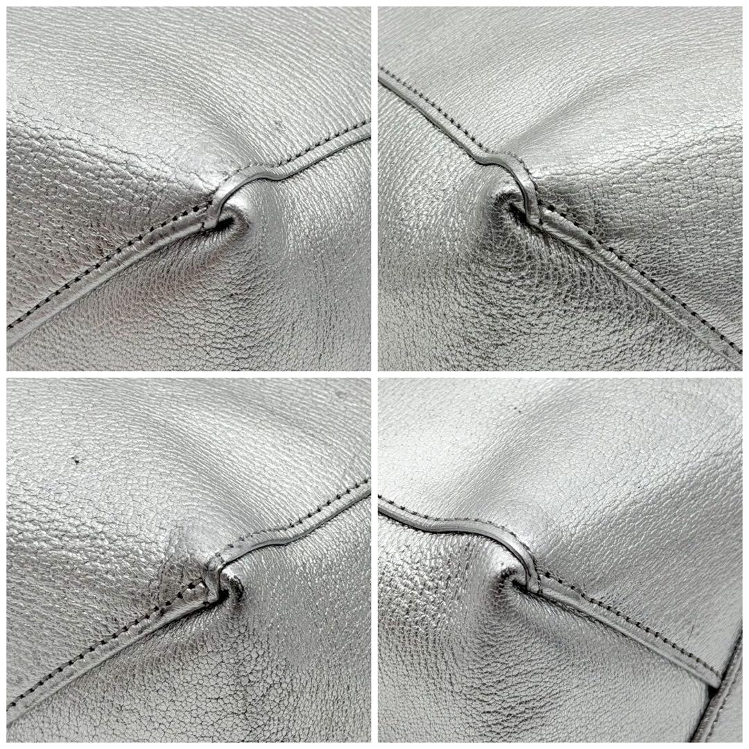 Celine Vertical Cabas Small Silver 2-Way — view 8