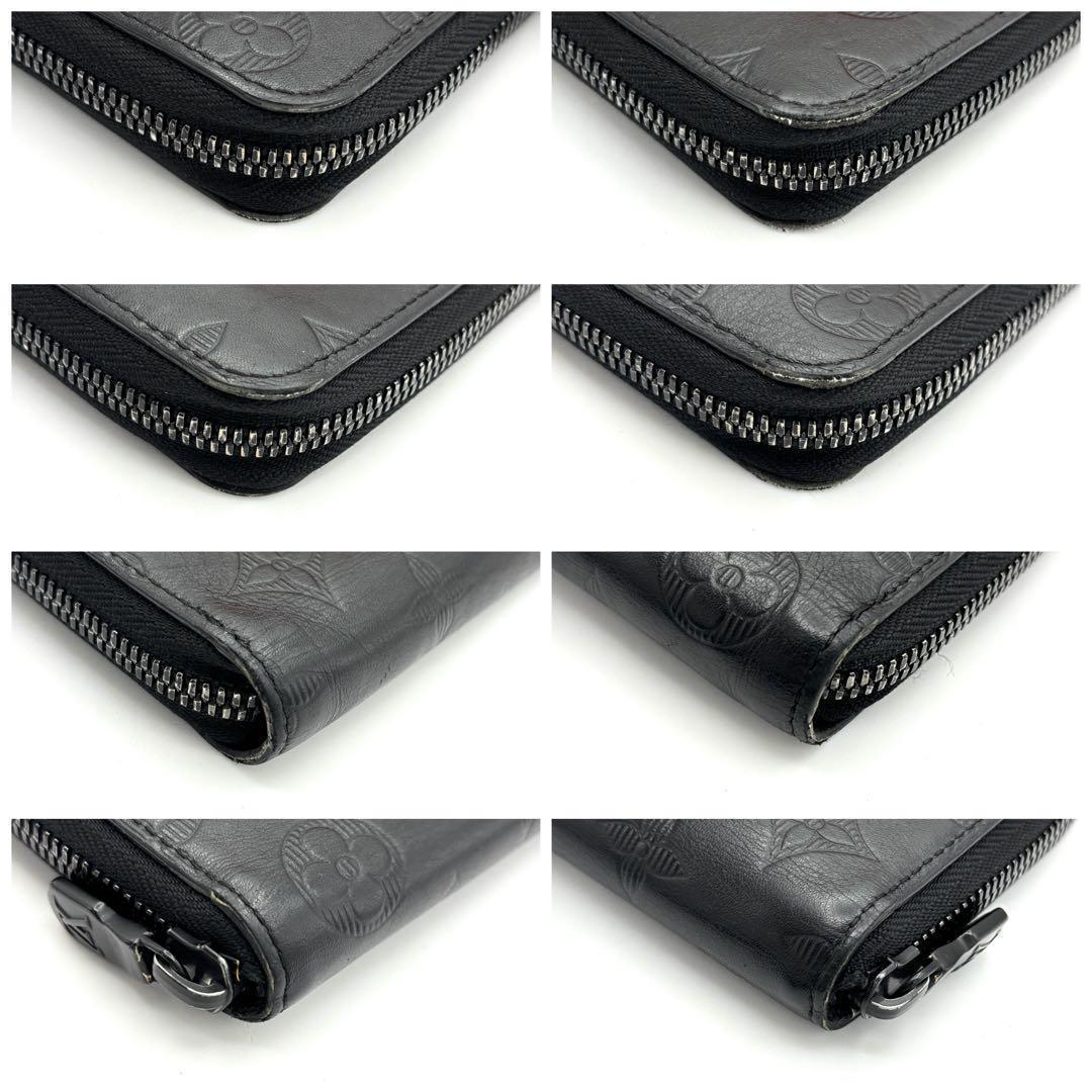 Louis Vuitton Wallet Zippy Monogram Shadow Black — view 5