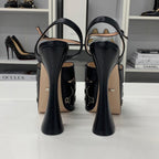 Gucci Leather Double Studded Platform Sandals — view 6