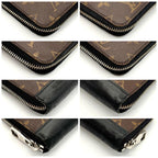 Louis Vuitton Monogram Macassar Zippy Wallet Vertical Brown — view 9