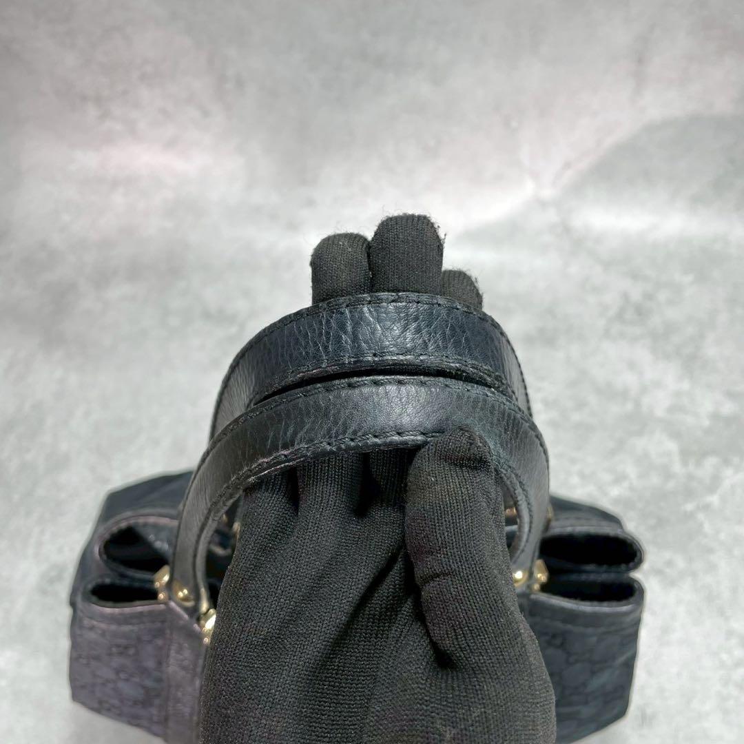 Gucci GG Sherry Line Tote Black Canvas — view 4