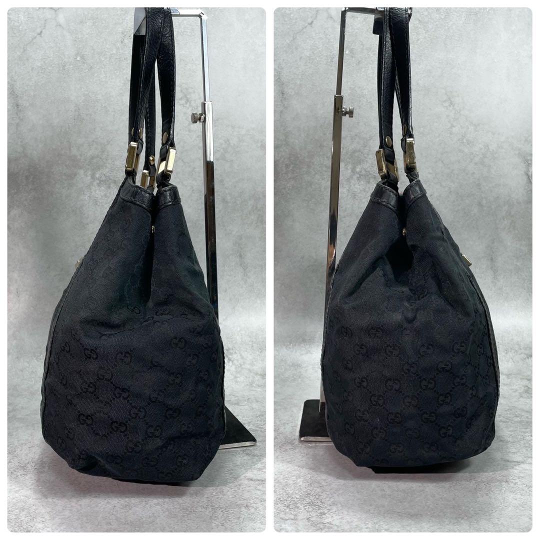 Gucci GG Sherry Line Tote Black Canvas — view 7