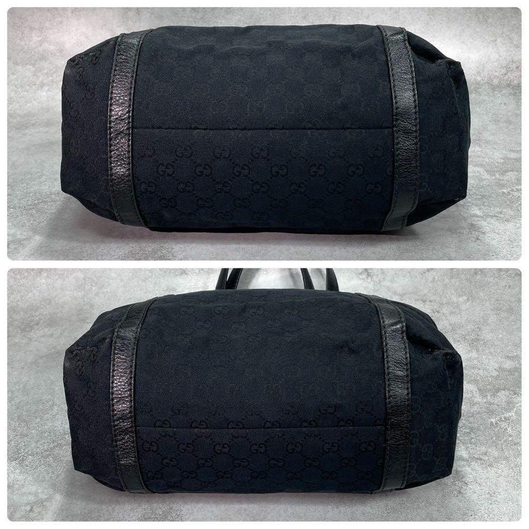 Gucci GG Sherry Line Tote Black Canvas — view 8