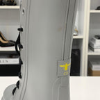 Dior Lava Oblique Crease Up Rain Boots Gray — view 9