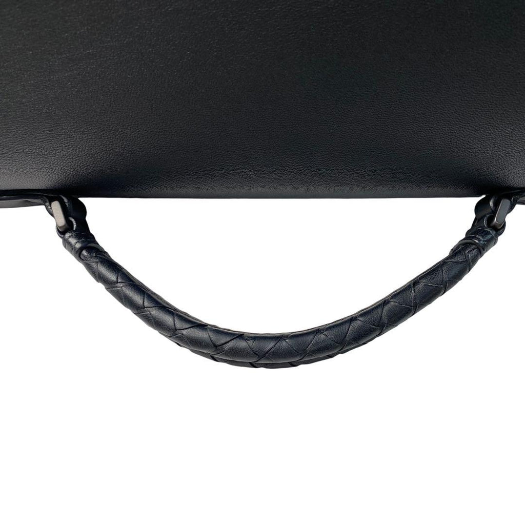 Bottega Veneta Business Briefcase Leather Black — view 7
