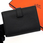 Hermes Bearn Combine Veau Epsom Trifold Compact Wallet Black — view 2
