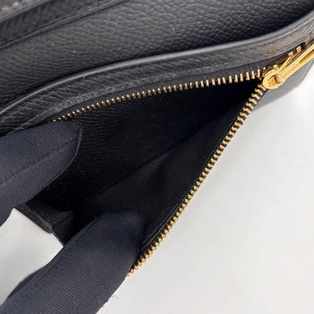 Hermes Bearn Combine Veau Epsom Trifold Compact Wallet Black — view 6