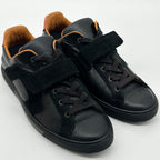 Hermes 41 Sneakers Suede Leather Black Velcro — view 3