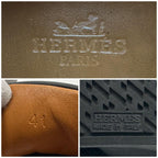 Hermes 41 Sneakers Suede Leather Black Velcro — view 8