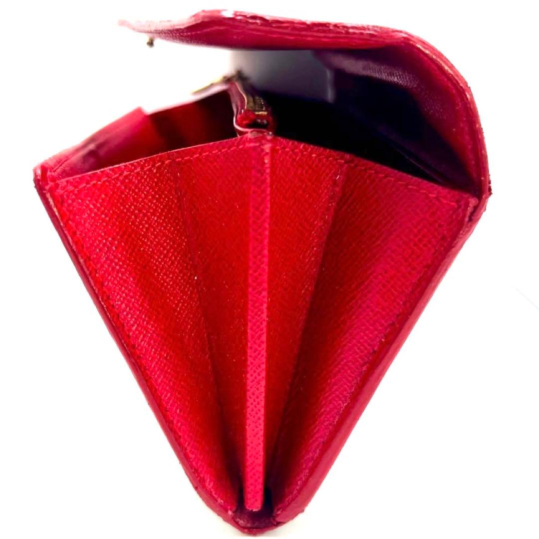 Louis Vuitton Damier Ebene Portefeuille Sarah Fuchsia Wallet — view 8