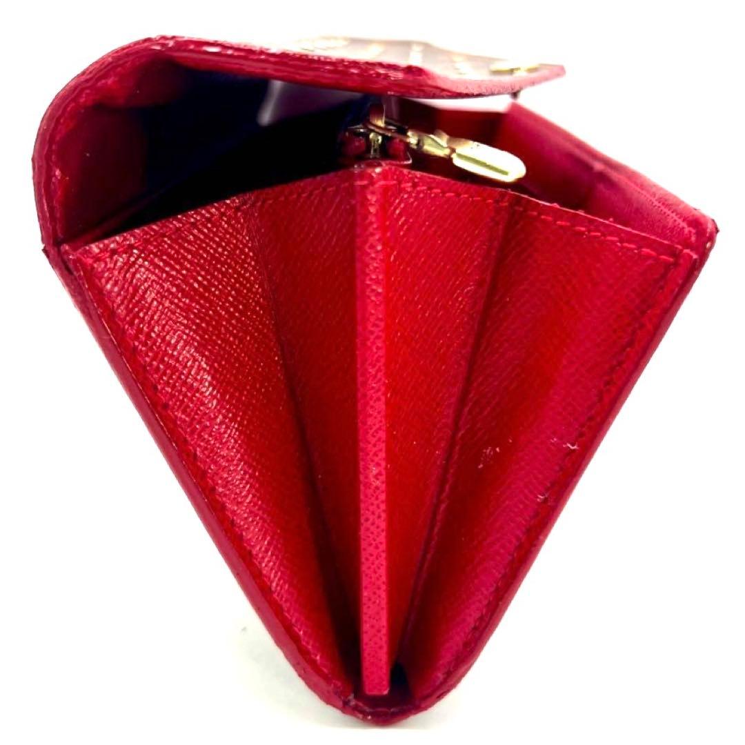 Louis Vuitton Damier Ebene Portefeuille Sarah Fuchsia Wallet — view 9