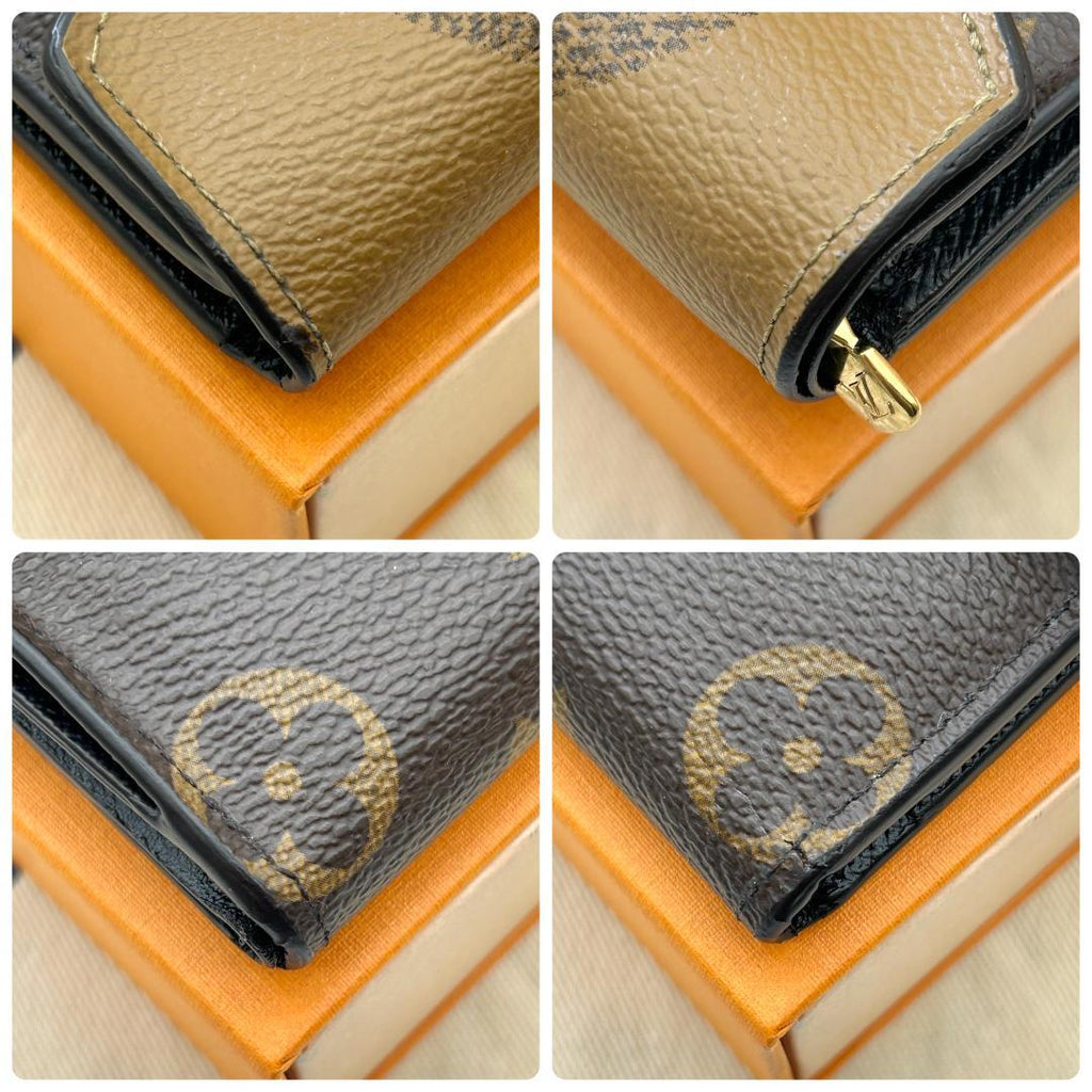Louis Vuitton Giant Reverse Portefeuille Zoe Fold Wallet — view 5