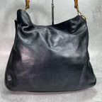 Gucci Shoulder Bag 2-Way Bamboo Black Leather — view 2
