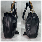 Gucci Shoulder Bag 2-Way Bamboo Black Leather — view 7