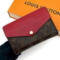 Louis Vuitton Portefeuille Pallas Monogram Red Bifold Wallet