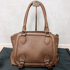 Fendi Selleria Romano Leather Handbag Brown — view 3