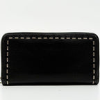 Fendi Selleria Leather Zip Around Wallet Black — view 2