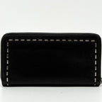 Fendi Selleria Leather Zip Around Wallet Black — view 3