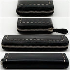 Fendi Selleria Leather Zip Around Wallet Black — view 4