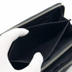 Fendi Selleria Leather Zip Around Wallet Black — view 8