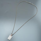 Gucci Diamante Plate Necklace 925 Sterling Silver — view 3