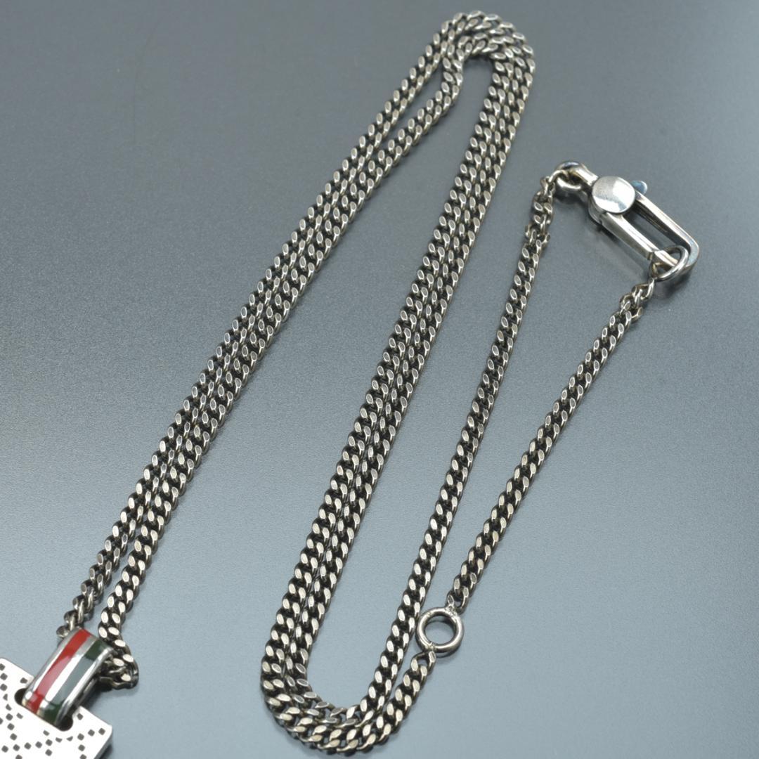 Gucci Diamante Plate Necklace 925 Sterling Silver — view 4