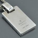 Gucci Diamante Plate Necklace 925 Sterling Silver — view 8