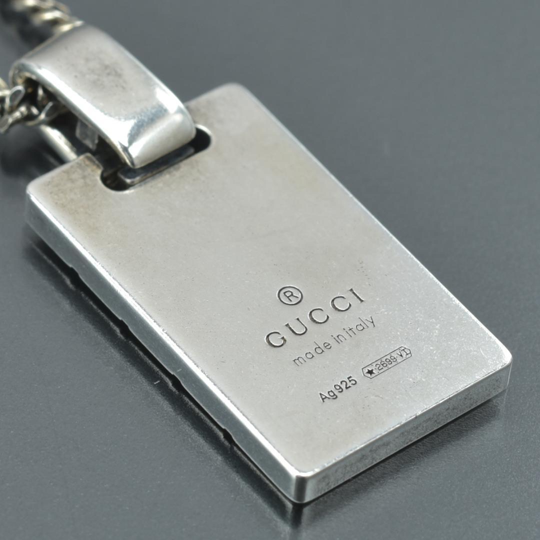 Gucci Diamante Plate Necklace 925 Sterling Silver — view 8