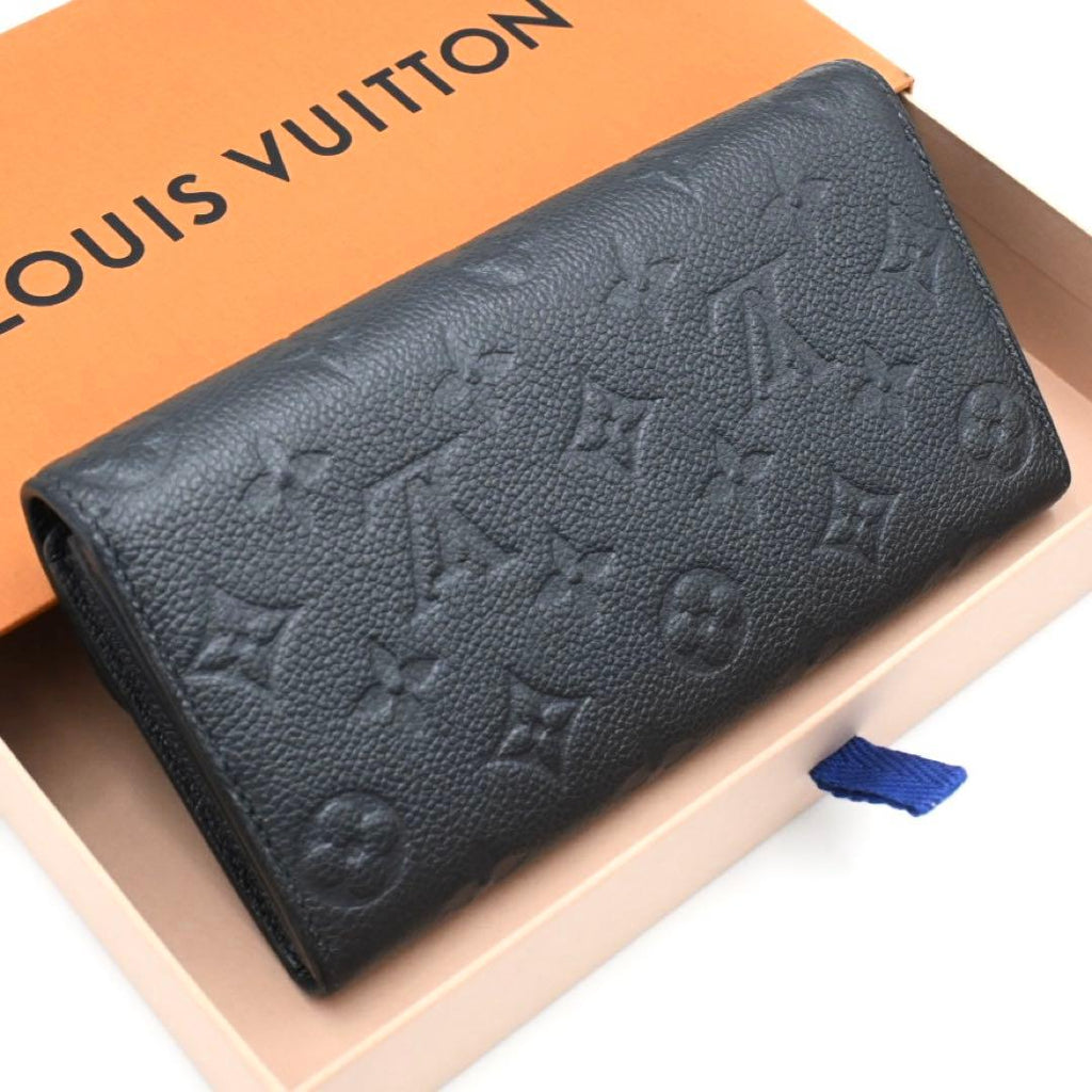 Louis Vuitton Empreinte Portefeuille Sarah Navy Limited Wallet — view 2