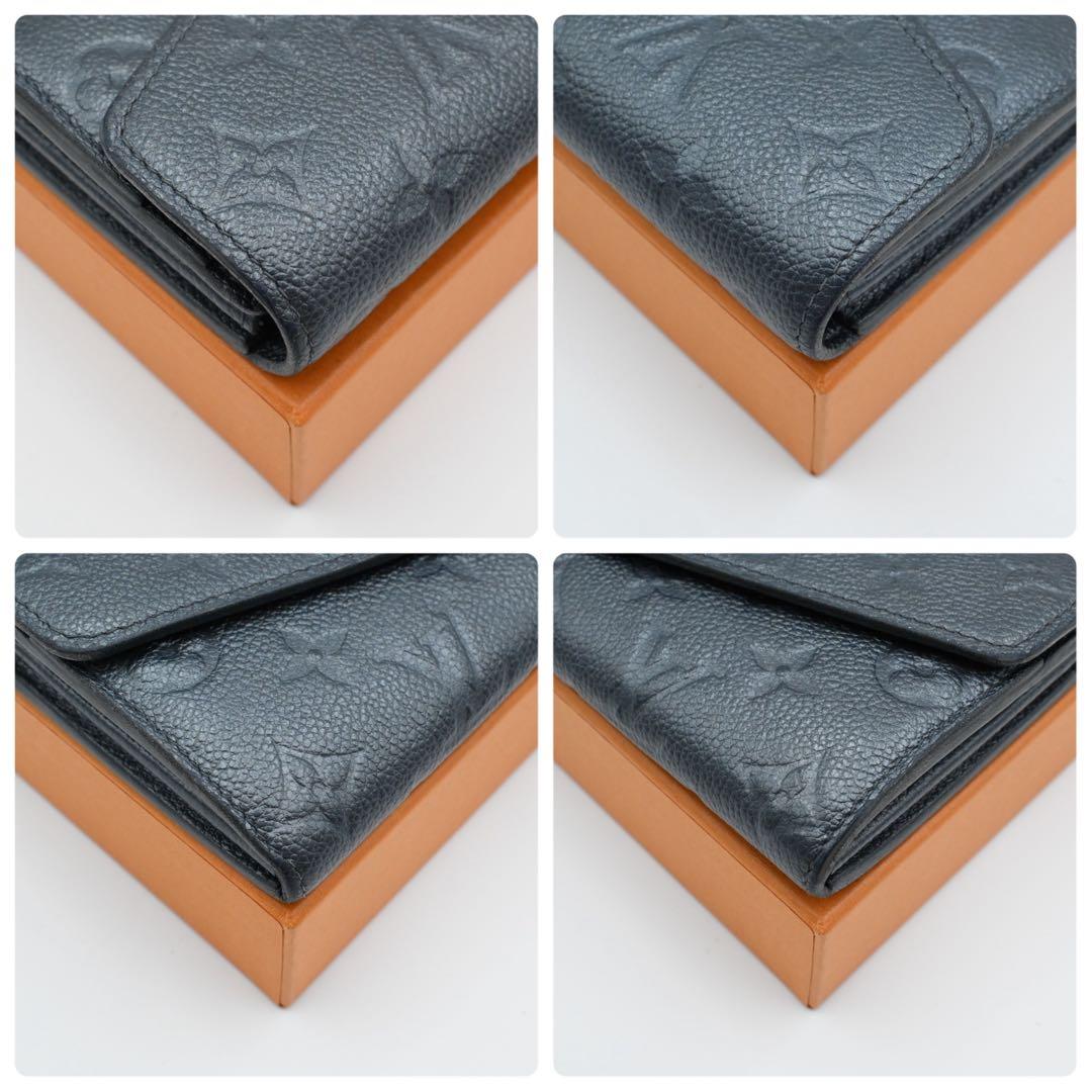 Louis Vuitton Empreinte Portefeuille Sarah Navy Limited Wallet — view 8