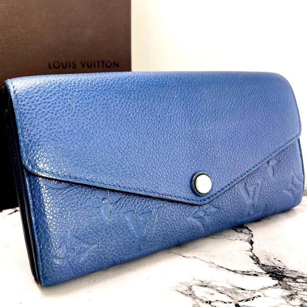 Louis Vuitton Empreinte Portefeuille Sarah Denim Ankle Wallet