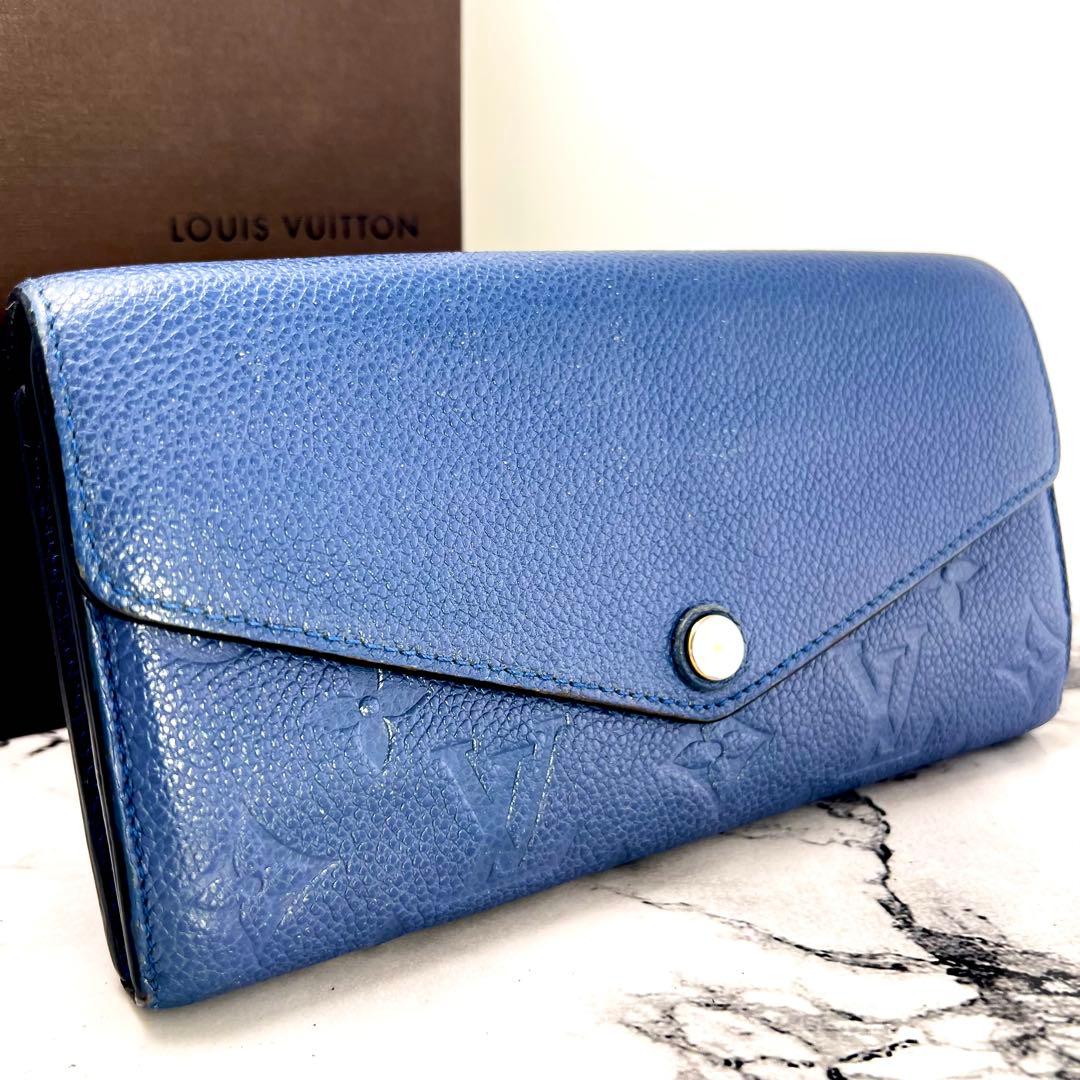 Louis Vuitton Empreinte Portefeuille Sarah Denim Ankle Wallet