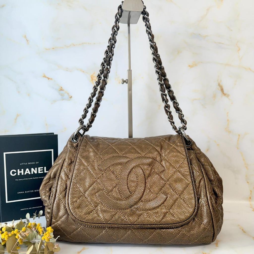 Chanel Quilted CC Logo Chain Shoulder — view 2