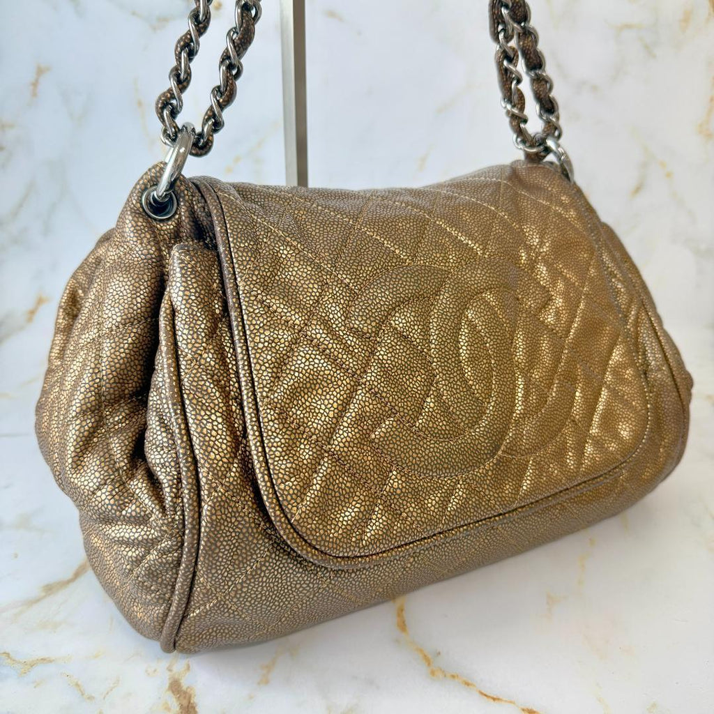Chanel Quilted CC Logo Chain Shoulder — view 3
