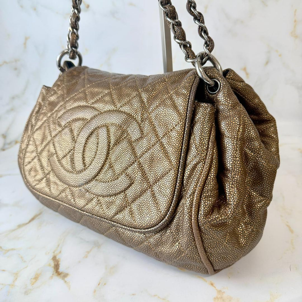 Chanel Quilted CC Logo Chain Shoulder — view 4